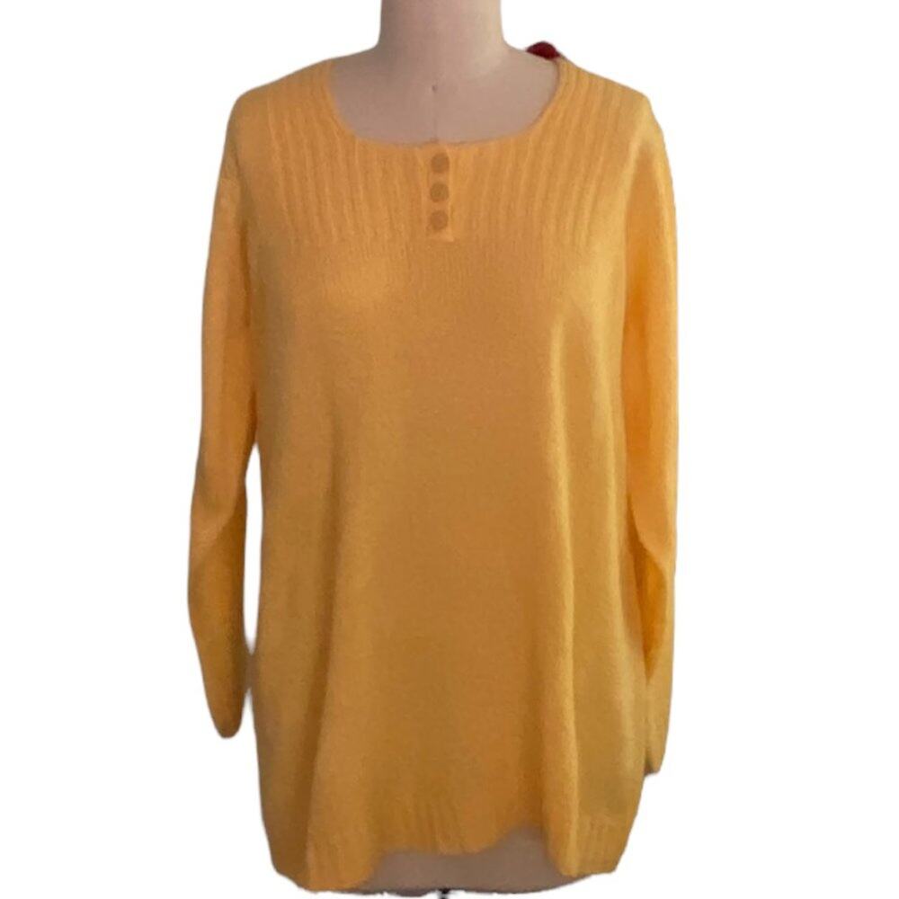 BRAND NEW Ladies Mustard Gold Yellow Summer Sweater ~ Avenue ~ Size 18/20 ~ NWT